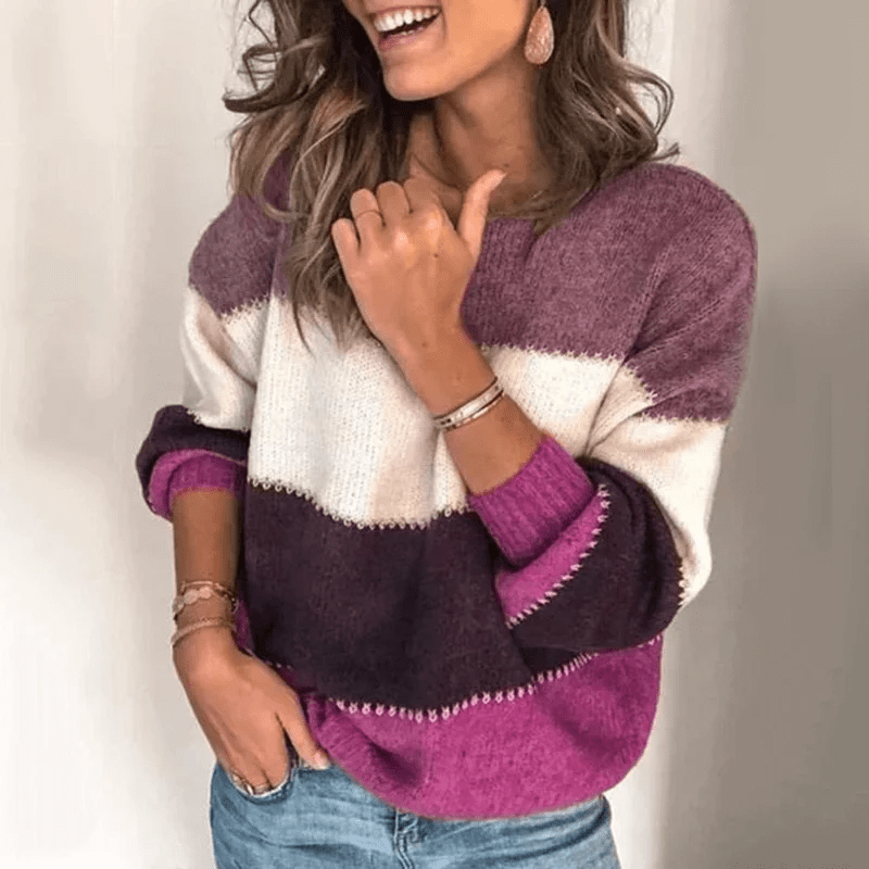 Aileen – Long-Sleeve Sweater with Round Neck