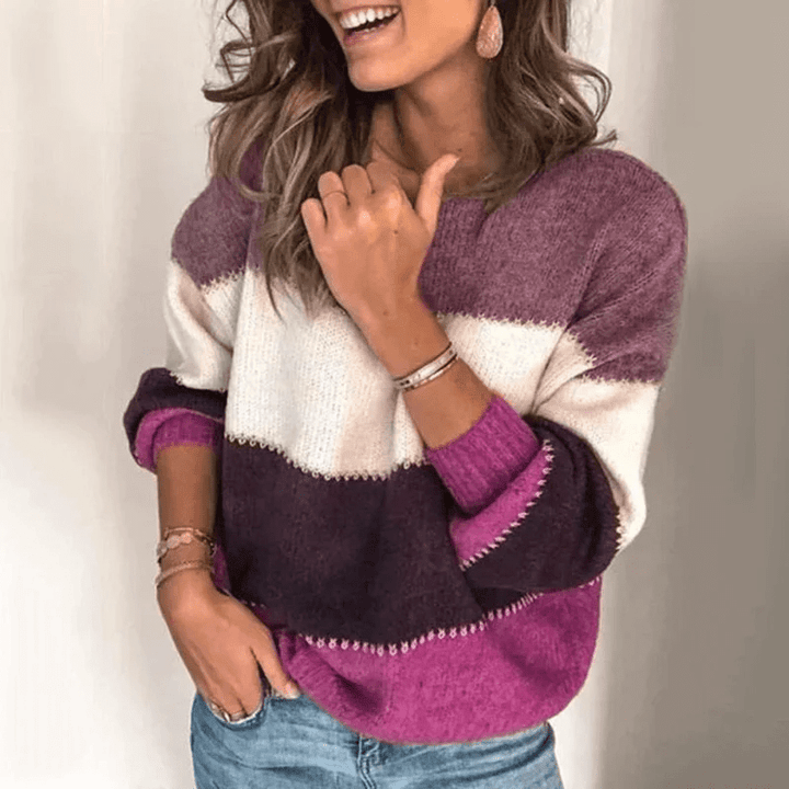 Aileen – Long-Sleeve Sweater with Round Neck