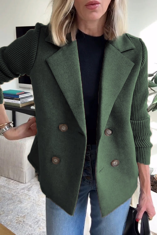 Sorelle™ Elegant Knit-Sleeve Blazer