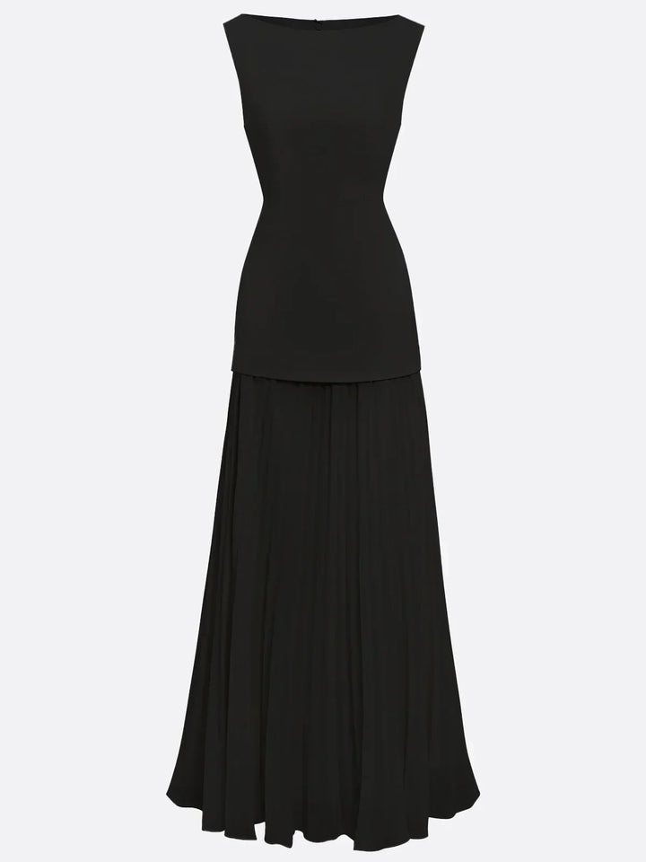 Micaela | Sleeveless Pleated Maxi