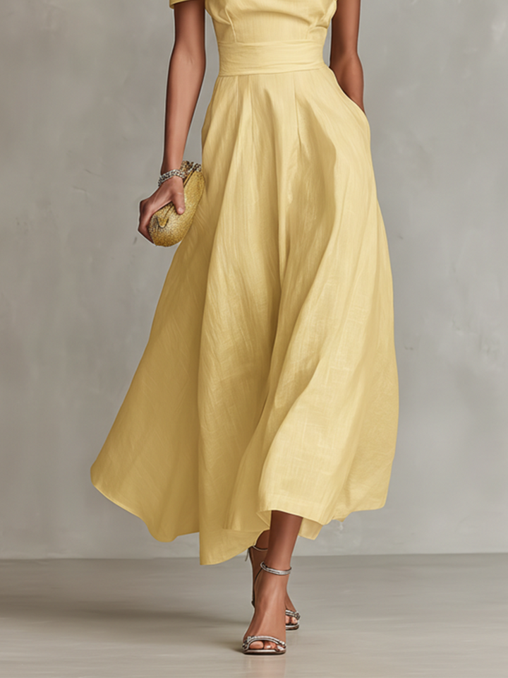 Soleil | One-Shoulder Midi Dress