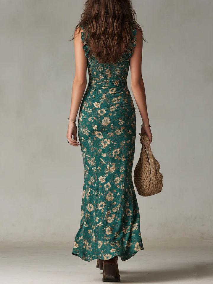 Willow | Boho Floral Maxi Dress