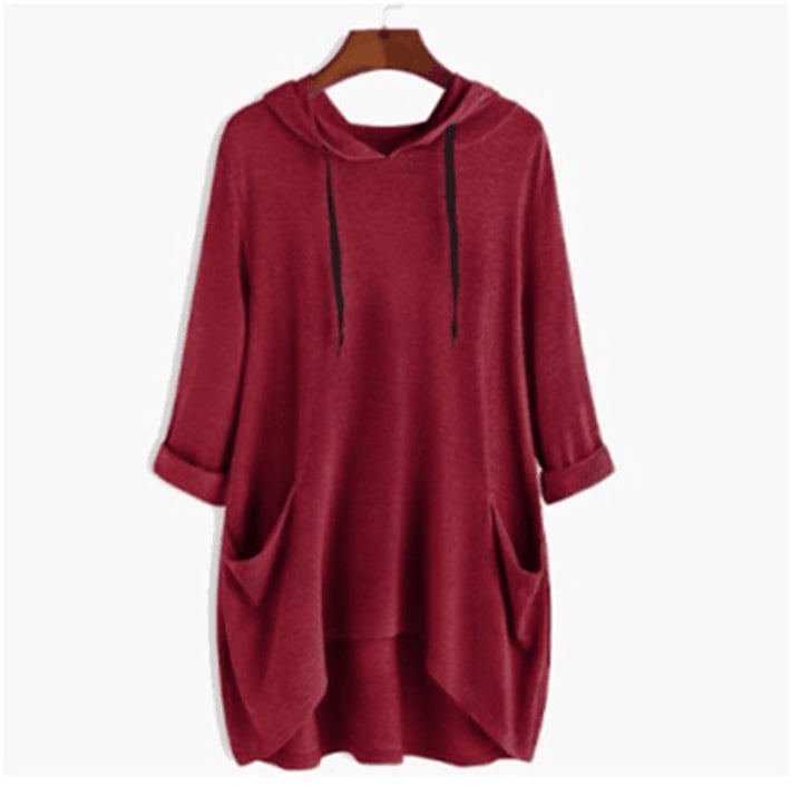 Lyn – Draped Sweatshirt with Relaxed Silhouette