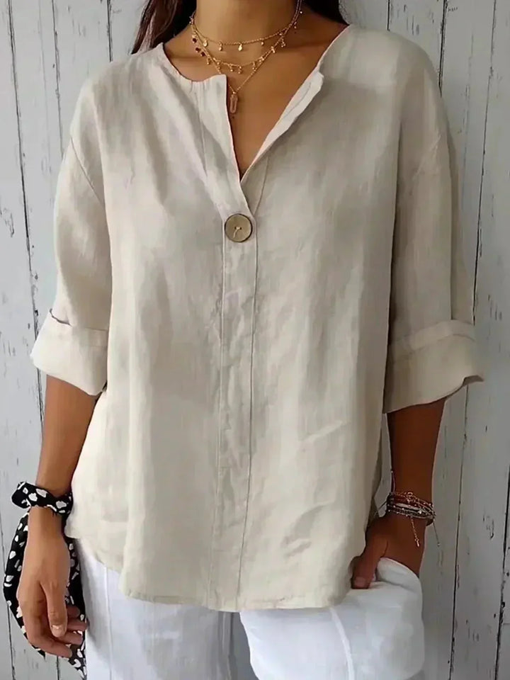 Zamma – Relaxed V-Neck Top