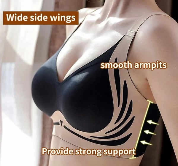 Abby – Wireless Lift Bra with Wide Lace Straps