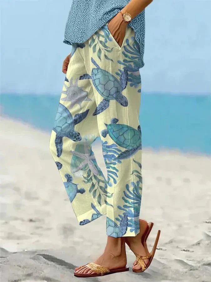 Sally – Relaxed Floral Palazzo Pants