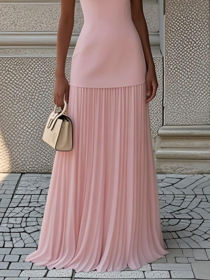 Micaela | Sleeveless Pleated Maxi
