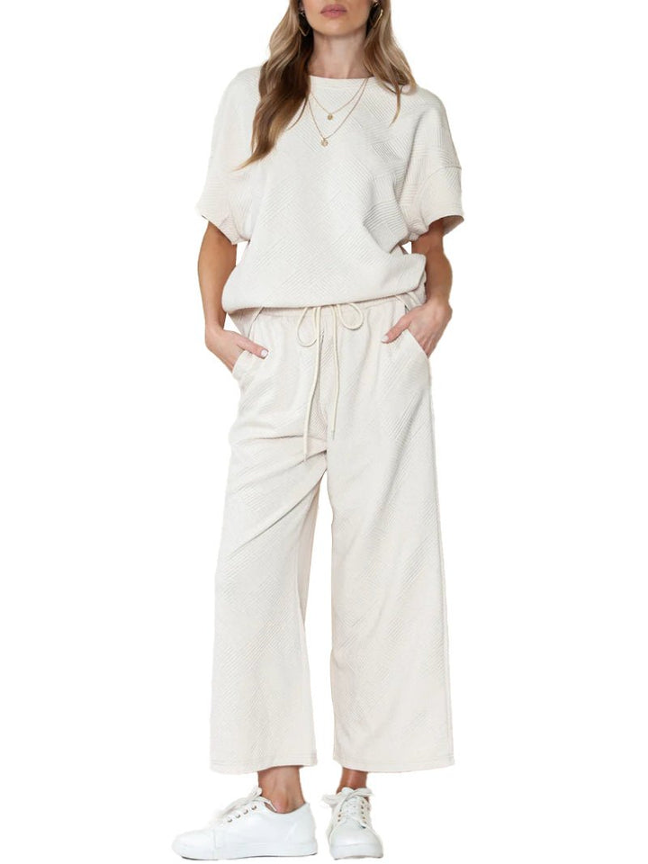 Christine – Off-the-Shoulder 2-Piece Relaxed Set