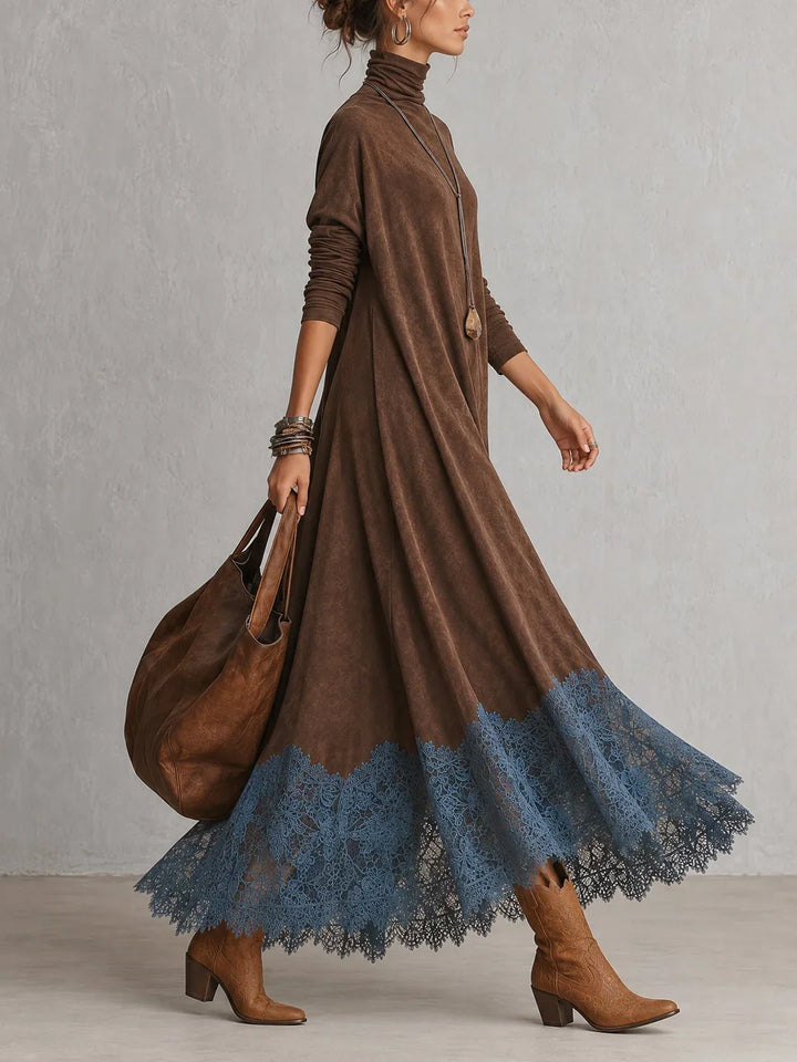Brunella | Lace Hem Maxi Dress