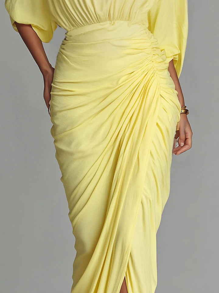 MARLENE | DRAPED MAXI DRESS