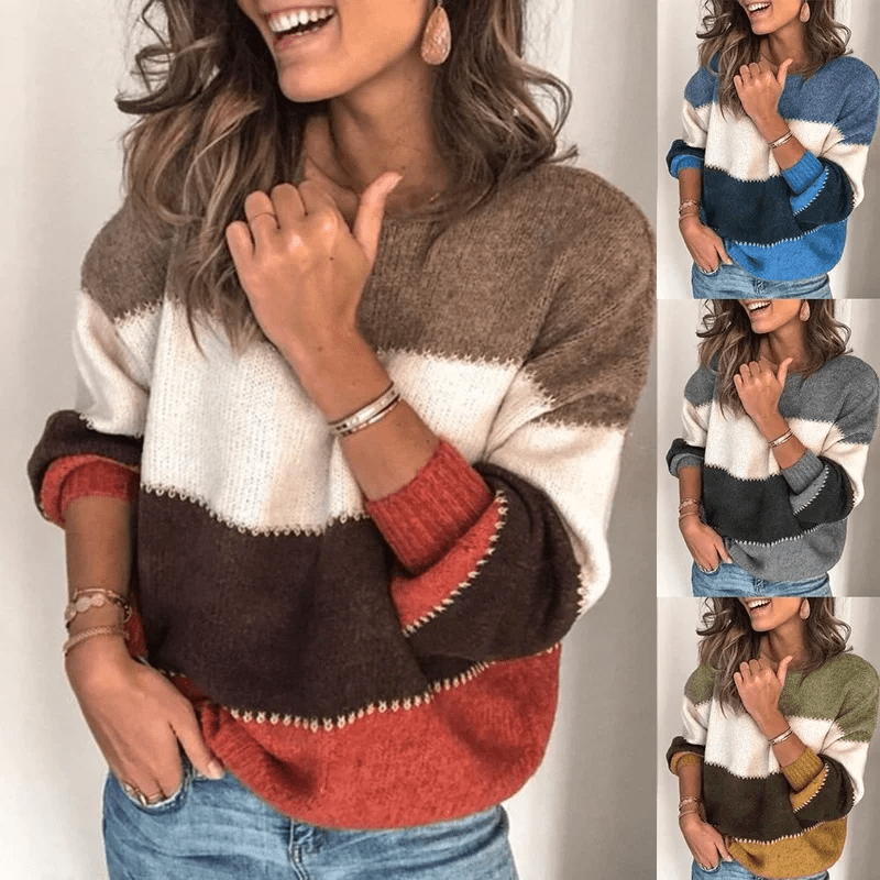 Aileen – Long-Sleeve Sweater with Round Neck