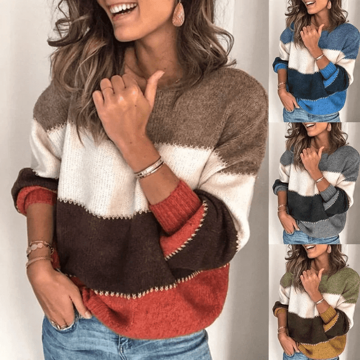 Aileen – Long-Sleeve Sweater with Round Neck