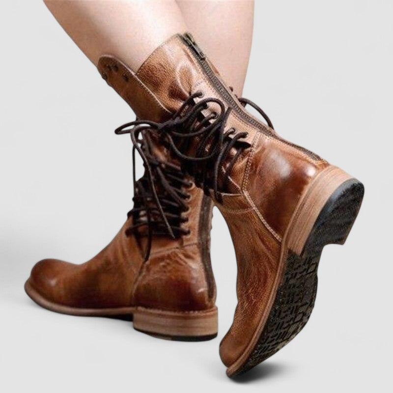 Rachel | Vintage Lace-Up Ankle Boots