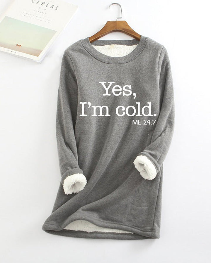 Belle – Graphic Sweatshirt with Round Neck