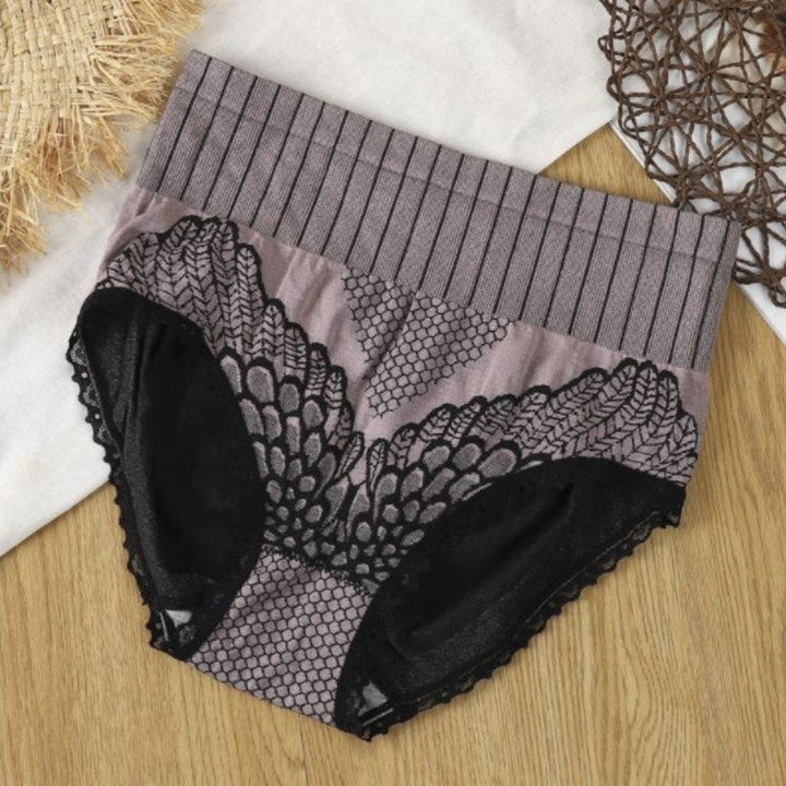 Teresa – High-Waist Shapewear Panty with Floral Lace