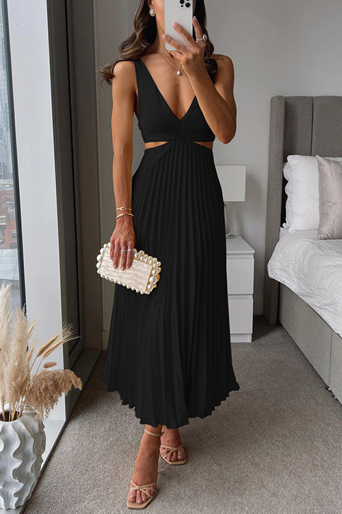 Marlene | Pleated Midi Dress