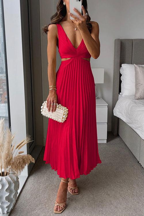 Marlene | Pleated Midi Dress