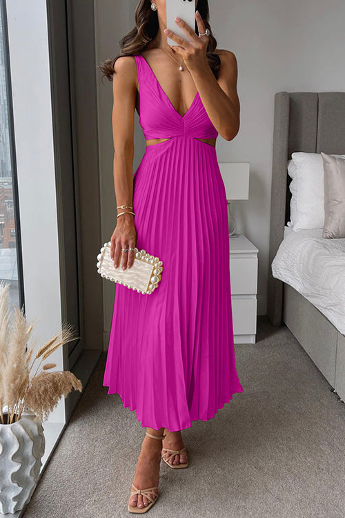 Marlene | Pleated Midi Dress