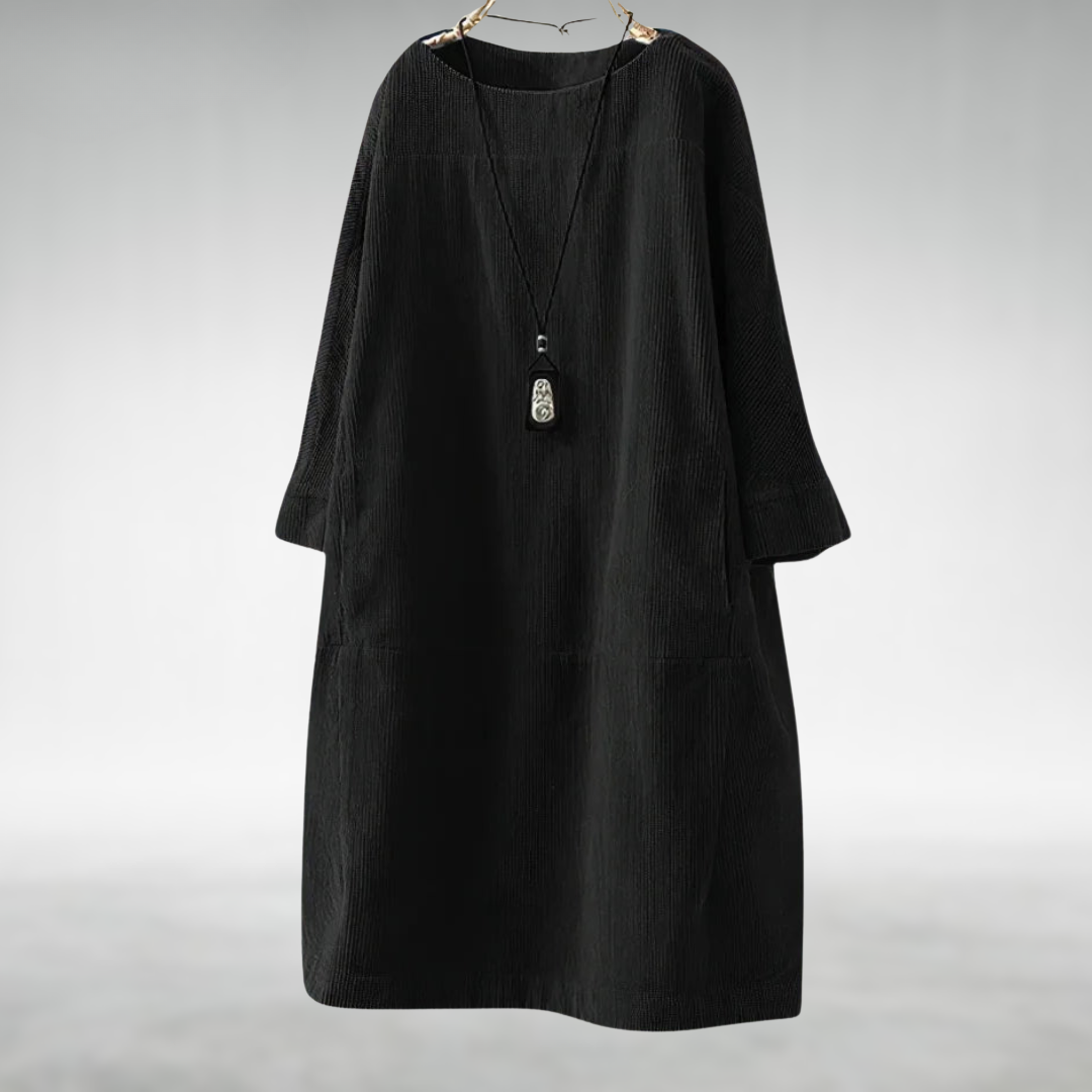 Amy™ Relaxed Corduroy Midi Dress