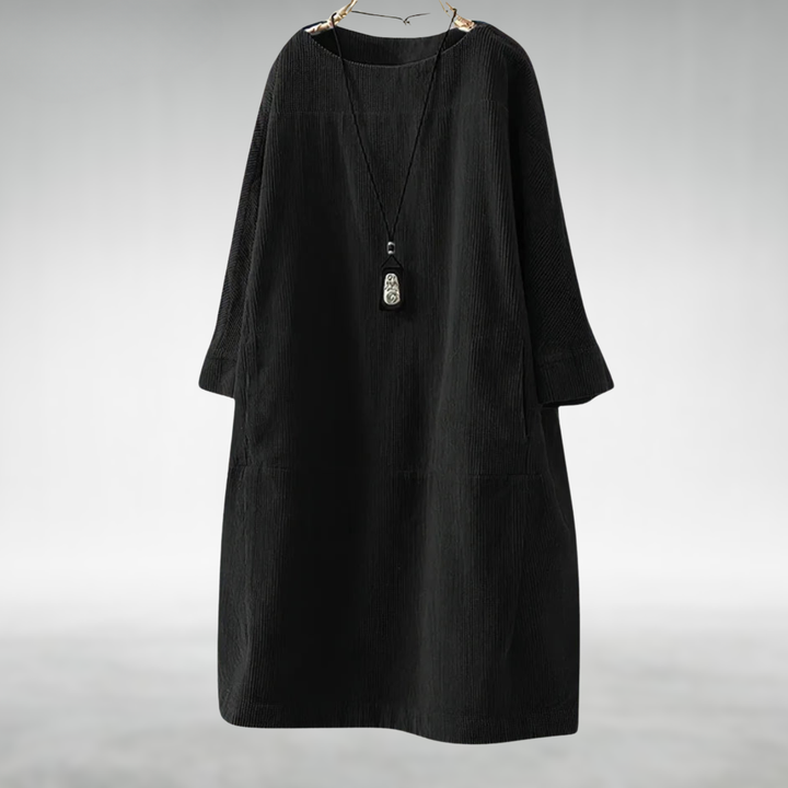 Amy™ Relaxed Corduroy Midi Dress
