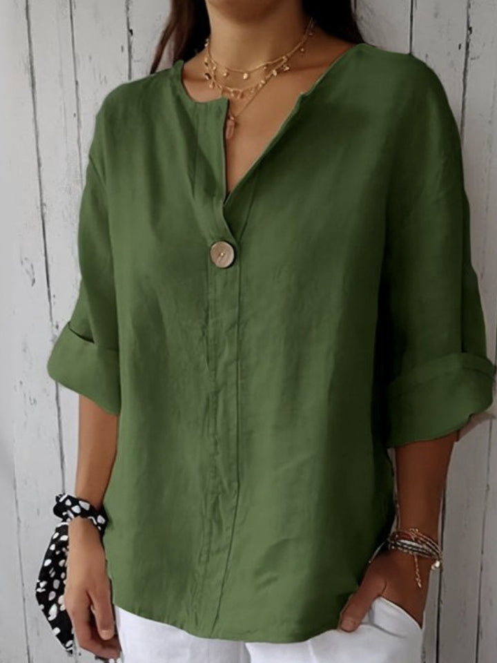 Zamma – Relaxed V-Neck Top