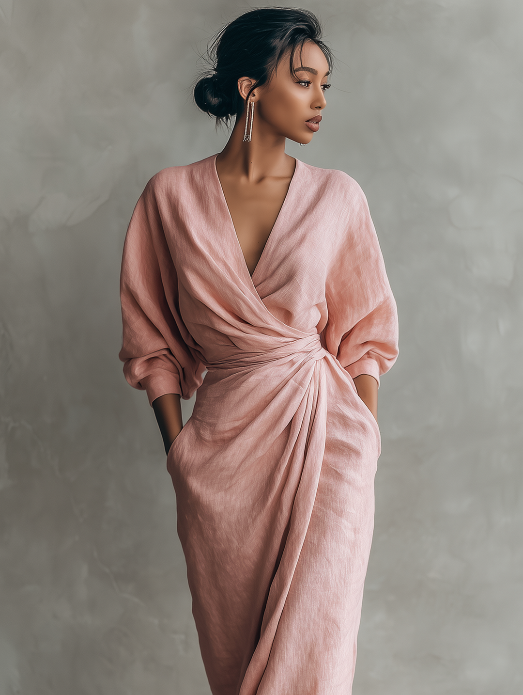 Haven | Relaxed V-neck Maxi Dress