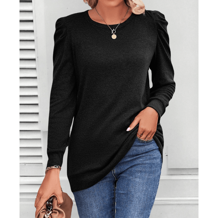 Mae – Puff Shoulder Tunic Top