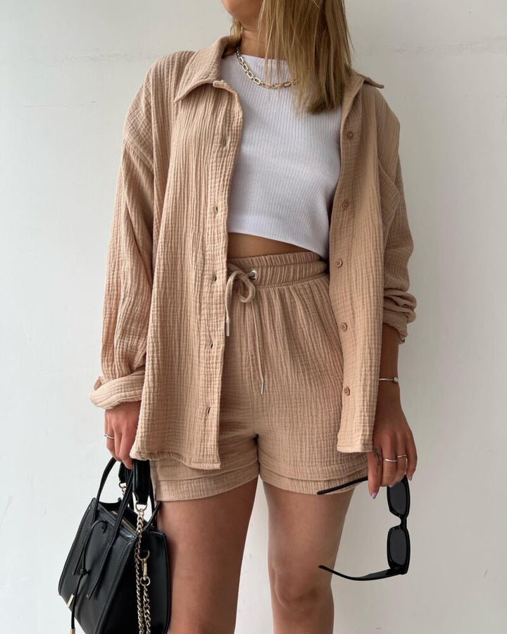 Namo – 2-Piece Short Set with Collar
