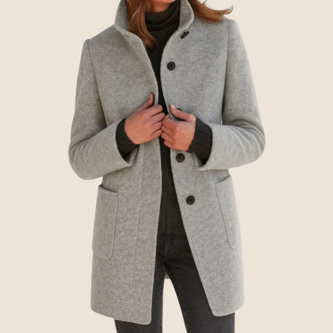 Colette | Tailored Button-Front Midi Coat
