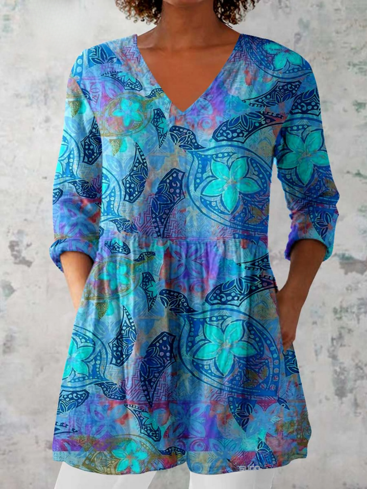 Juliette | Flowy Printed Everyday Blouse