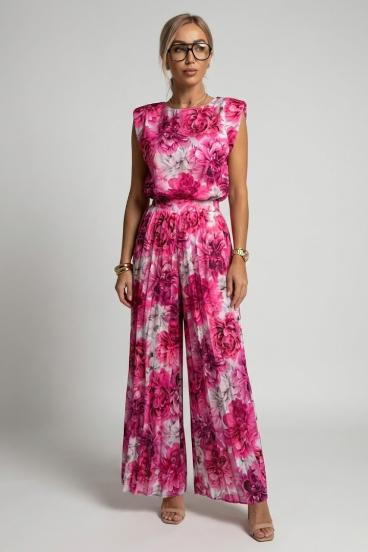 Pearl | Pleated Wide-Leg Jumpsuit