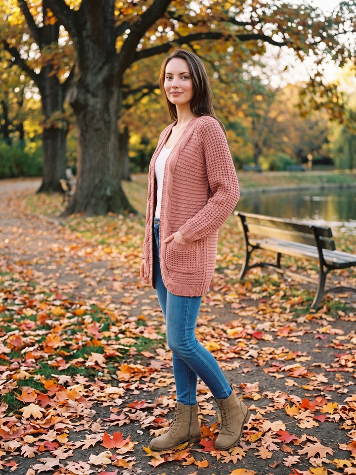 Elissa | Open-Front Knit Cardigan