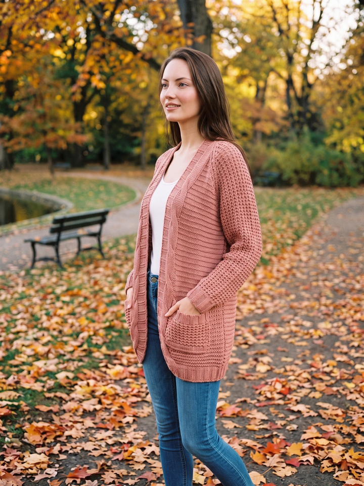 Elissa | Open-Front Knit Cardigan