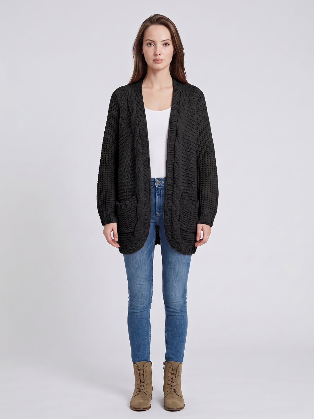 Elissa | Open-Front Knit Cardigan