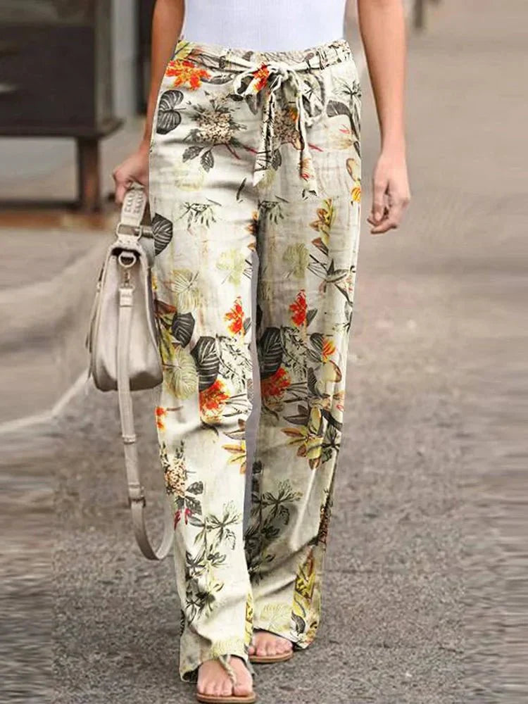 Dahlia – Floral Wide-Leg Pants