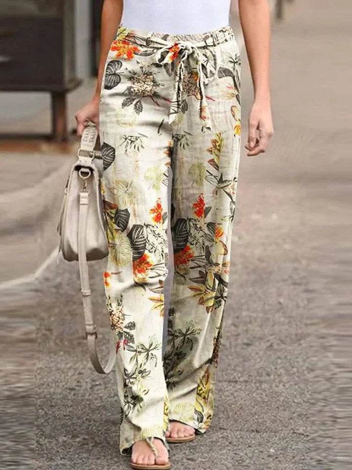Dahlia – Floral Wide-Leg Pants