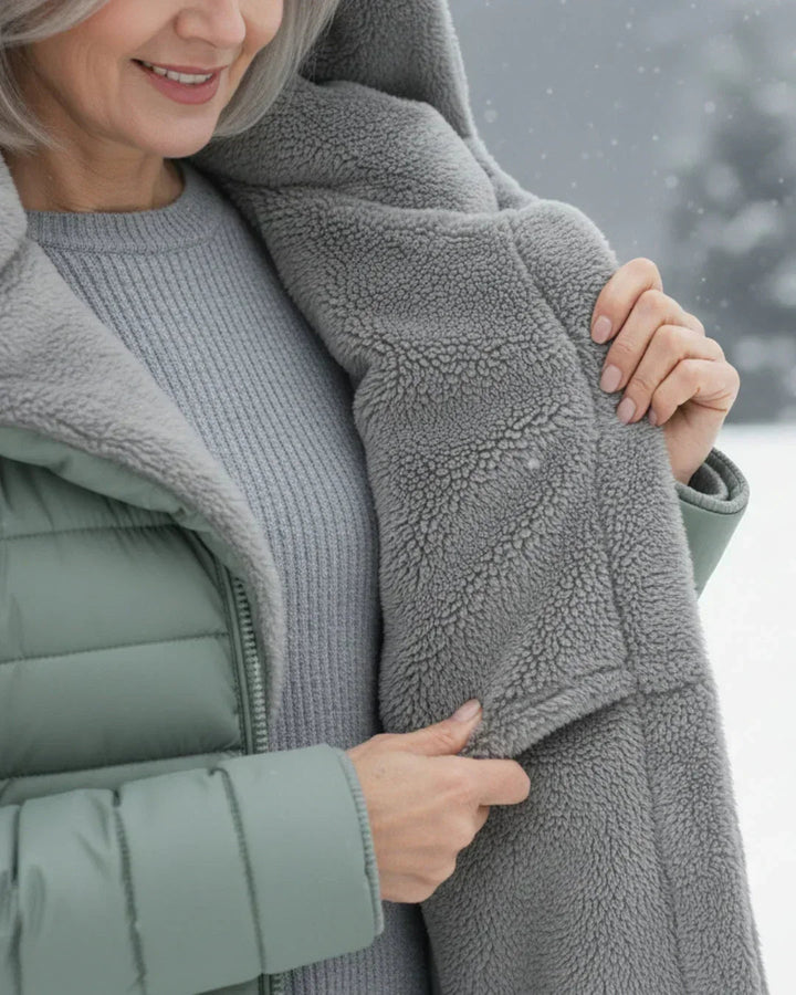 Nora | Long Hooded Puffer Coat with Pockets