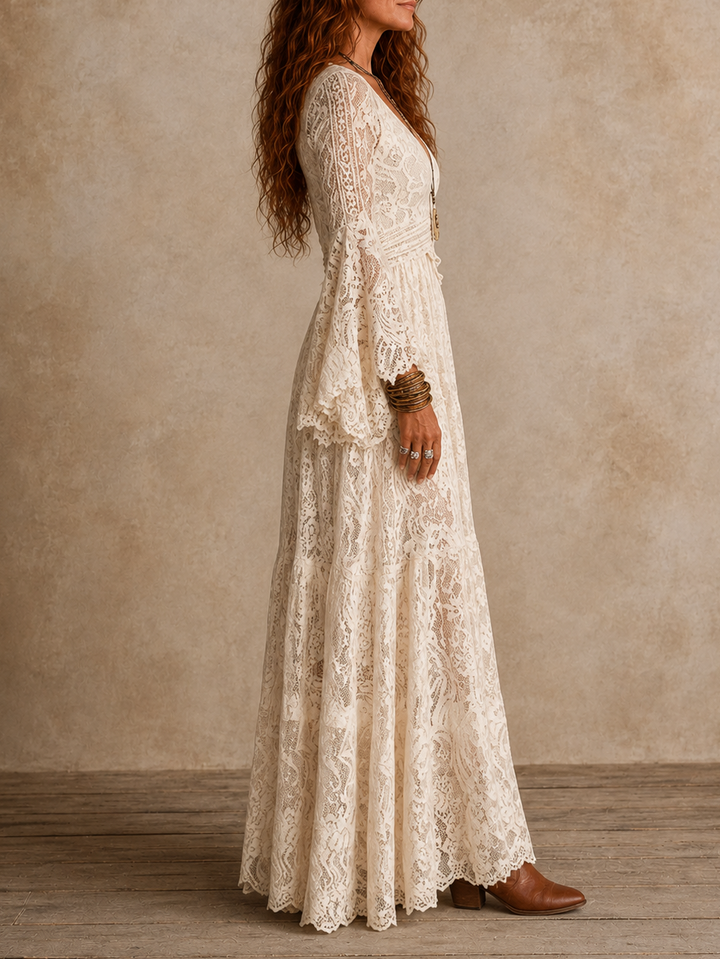 Emily | Vintage Silhouette Maxi Dress