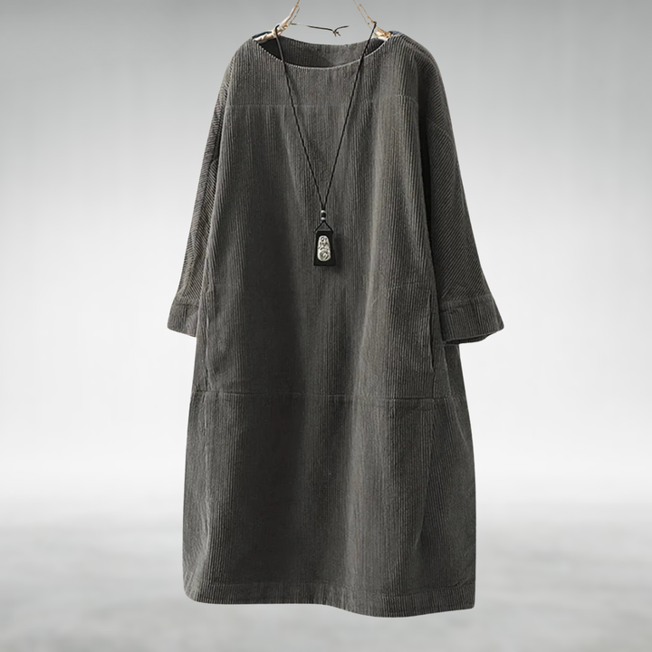 Amy™ Relaxed Corduroy Midi Dress