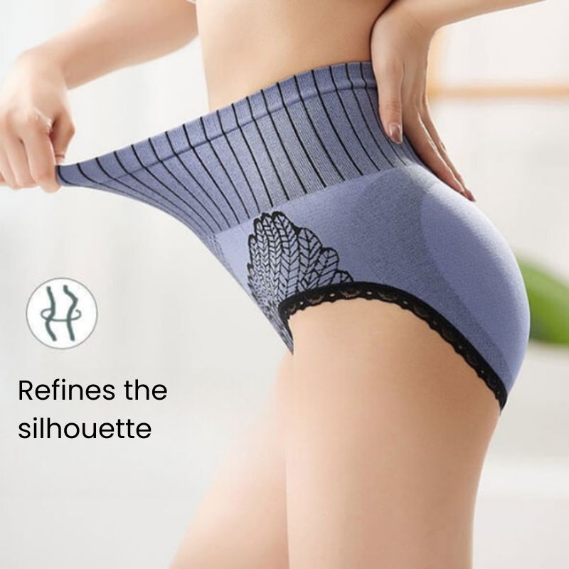 Teresa – High-Waist Shapewear Panty with Floral Lace