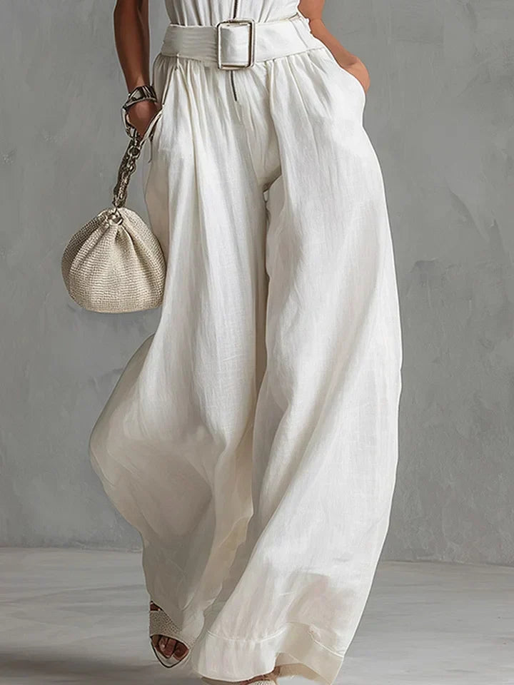 Felicity | Belted Wide-Leg Jumpsuit