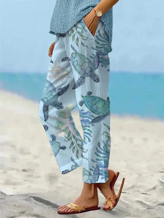 Sally – Relaxed Floral Palazzo Pants