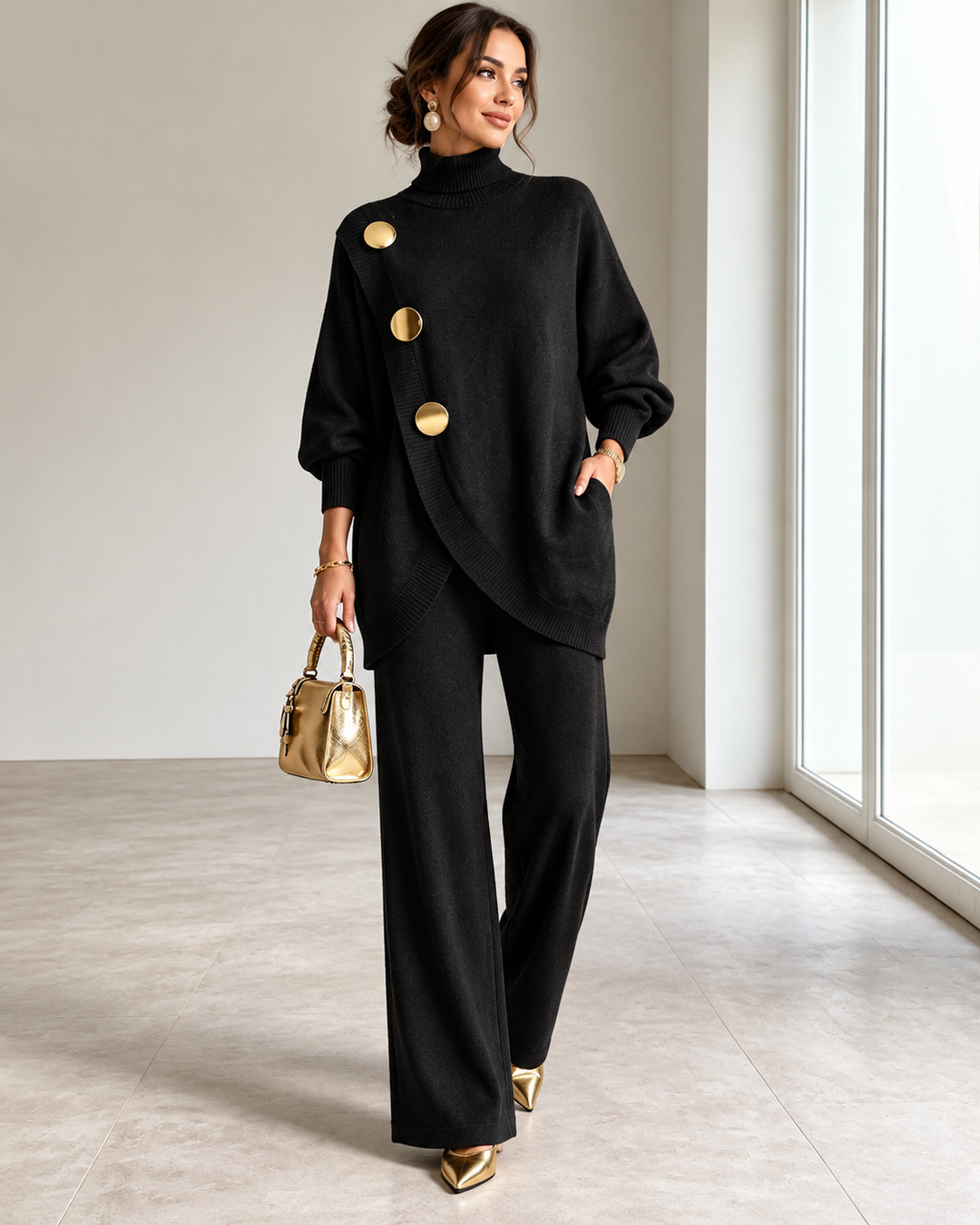 Noa | Turtleneck Pants Set