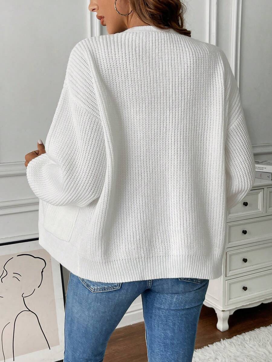 Adalyn | Open Front Cropped Cardigan with Pockets