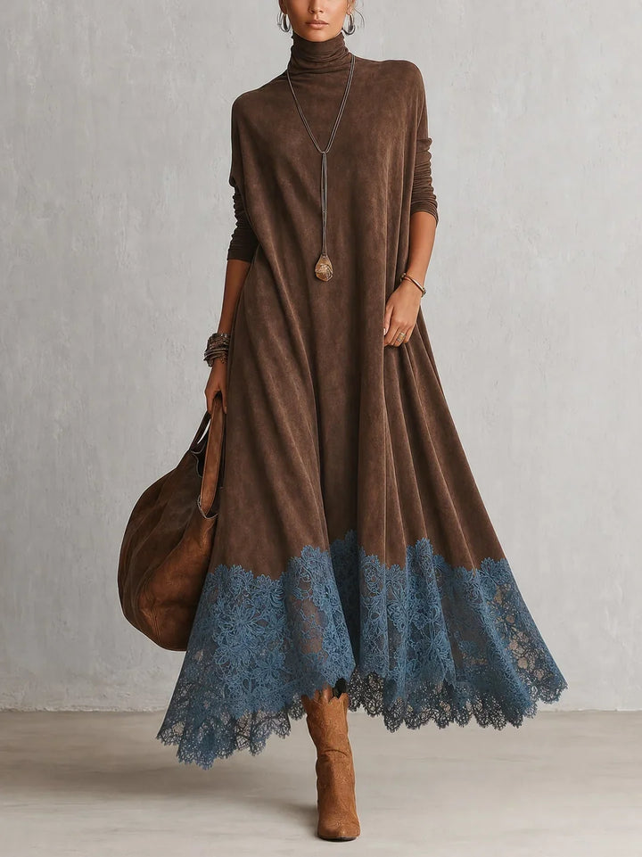 Brunella | Lace Hem Maxi Dress