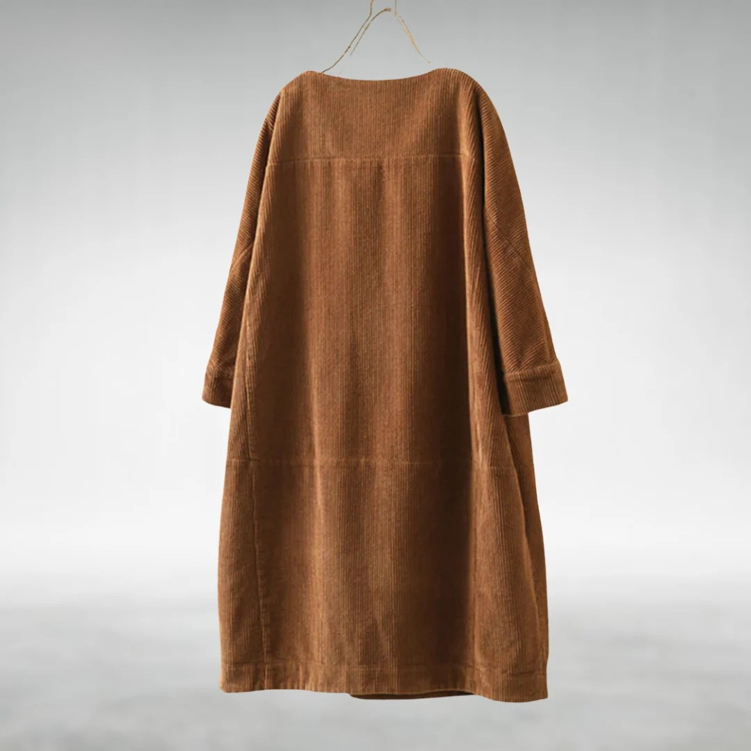Amy™ Relaxed Corduroy Midi Dress