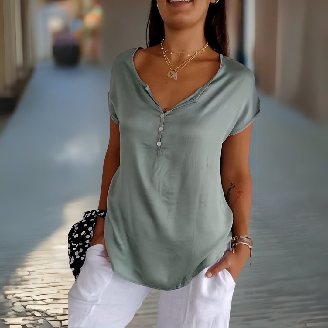 Martha – V-Neck Tee with Tailored Fit