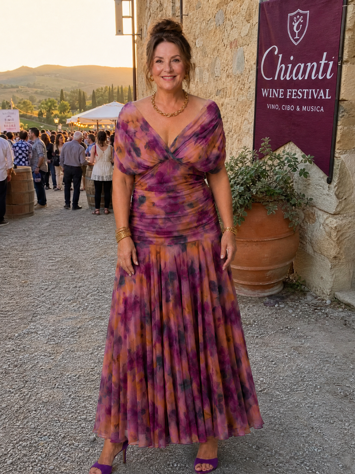 Calen™ Off Shoulder Flow Midi Dress