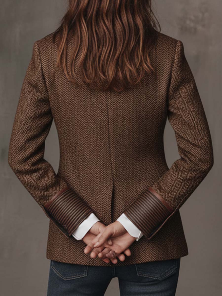 Thea | Houndstooth Blazer