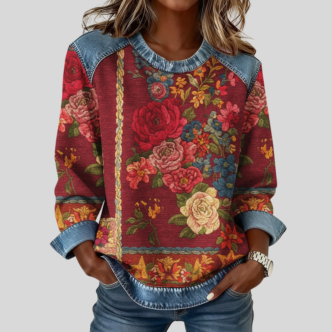Janelle | Floral Print Sweatshirt
